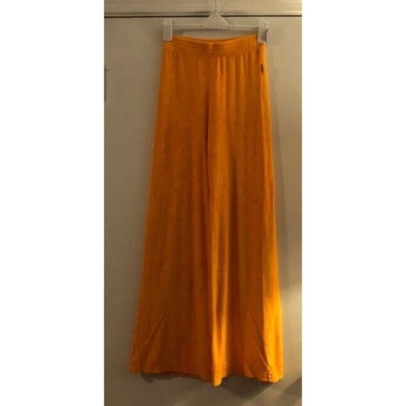 NWT SIMON MILLER GOLDEN YELLOW RETRO LOA WIDE LEG TERRY CLOTH PANTS SIZE SMALL - Picture 8 of 11